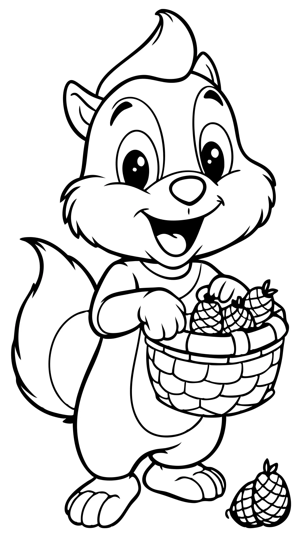 chip and dale coloring pages